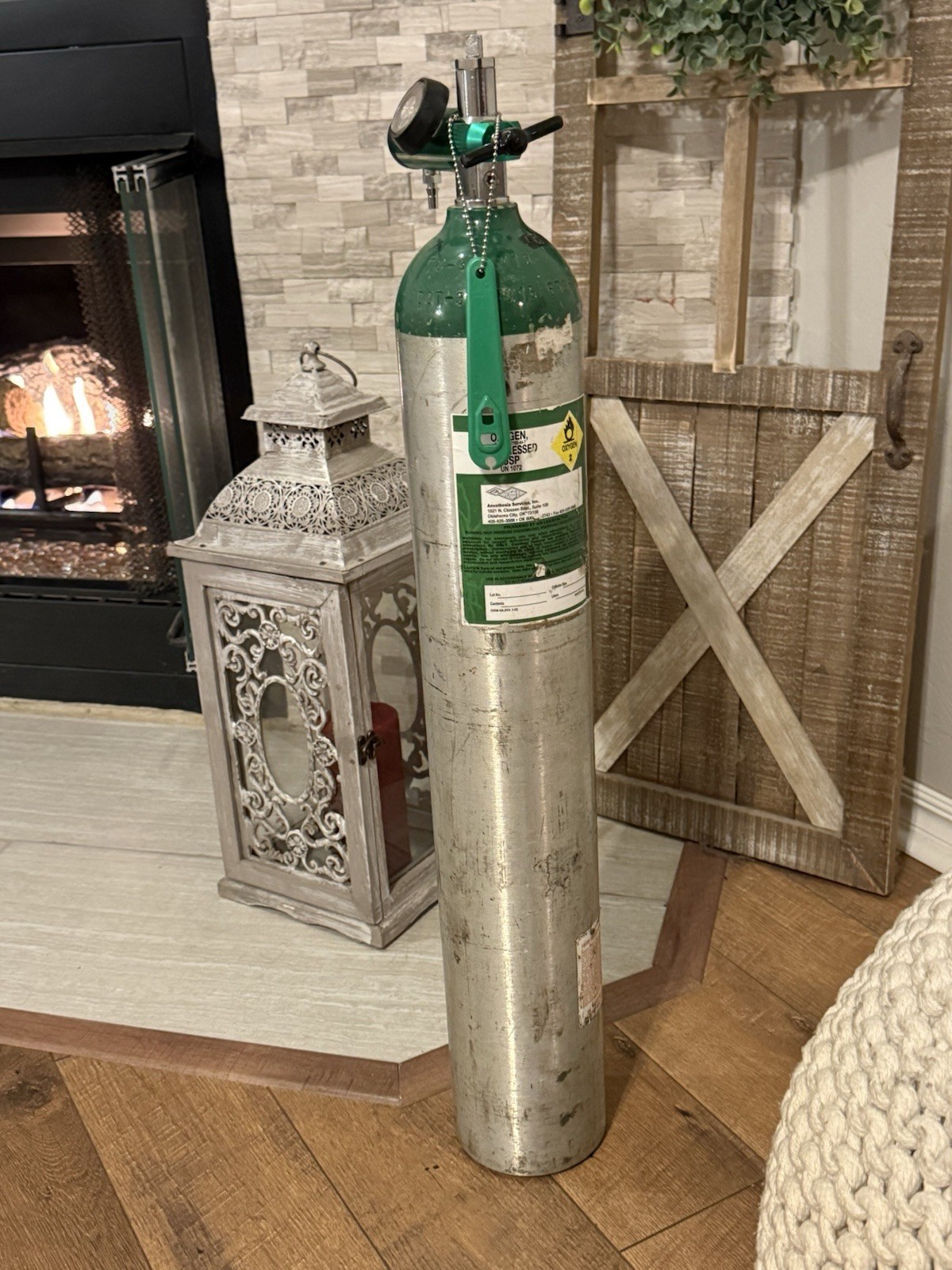 Empty Aluminum Oxygen Cylinder Tank, 682 Liters. 29″ UN1072 W-regular ￼