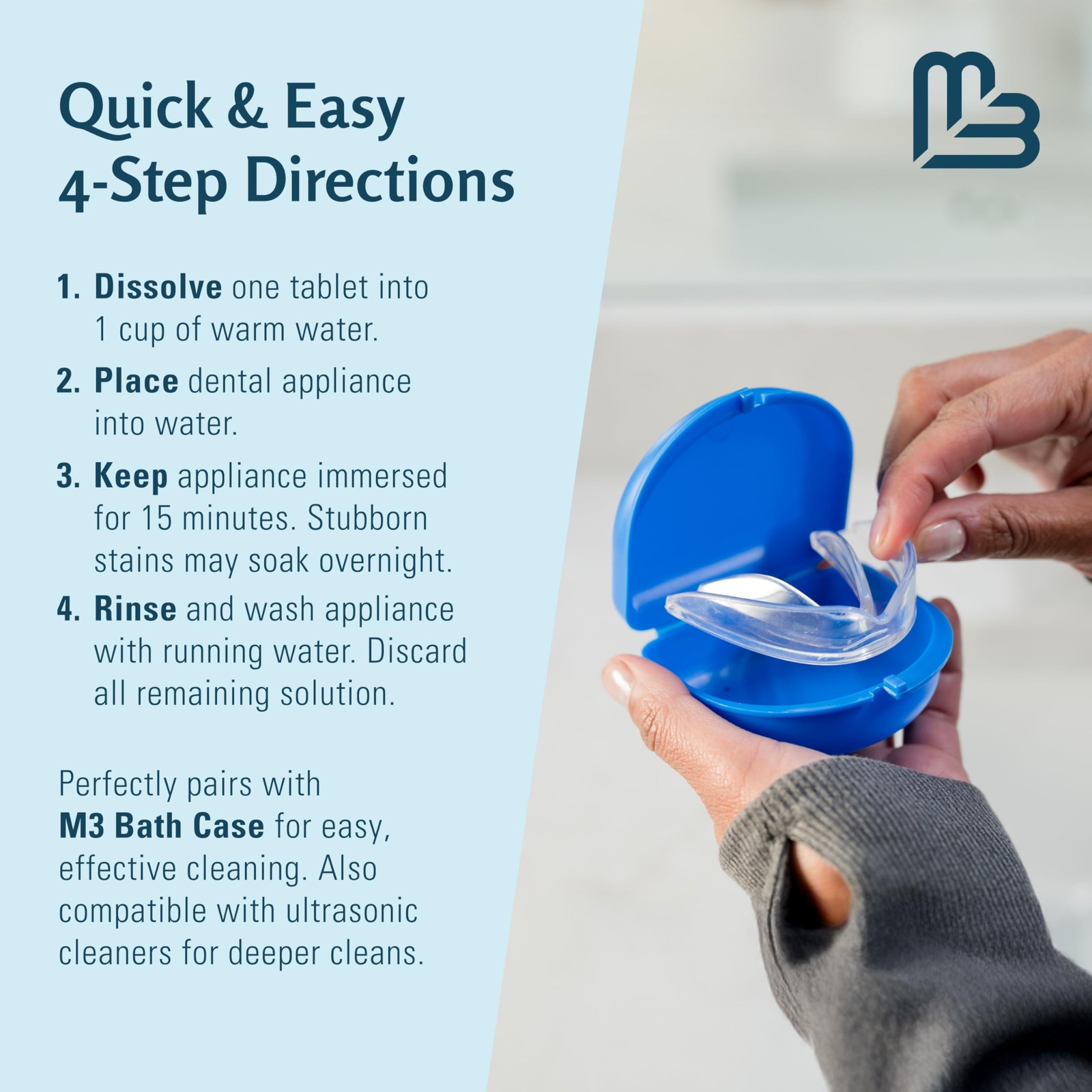 Retainer Cleanser Tablets Invisalign Cleaner, Removes Odors 120 Count, White