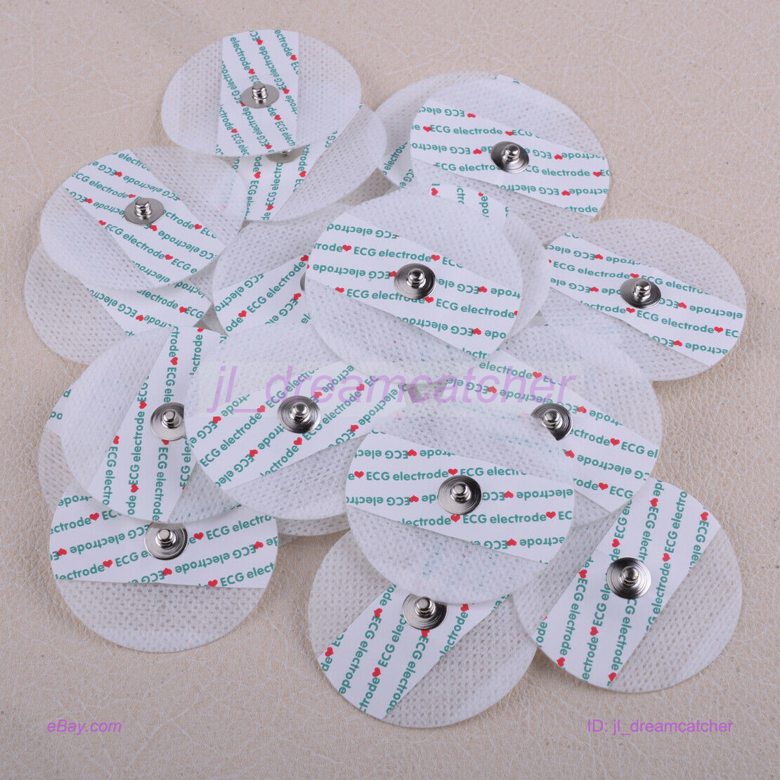 100/200pc Disposable Electrodes Pads for Portable ECG EKG Heart Monitor Home Use