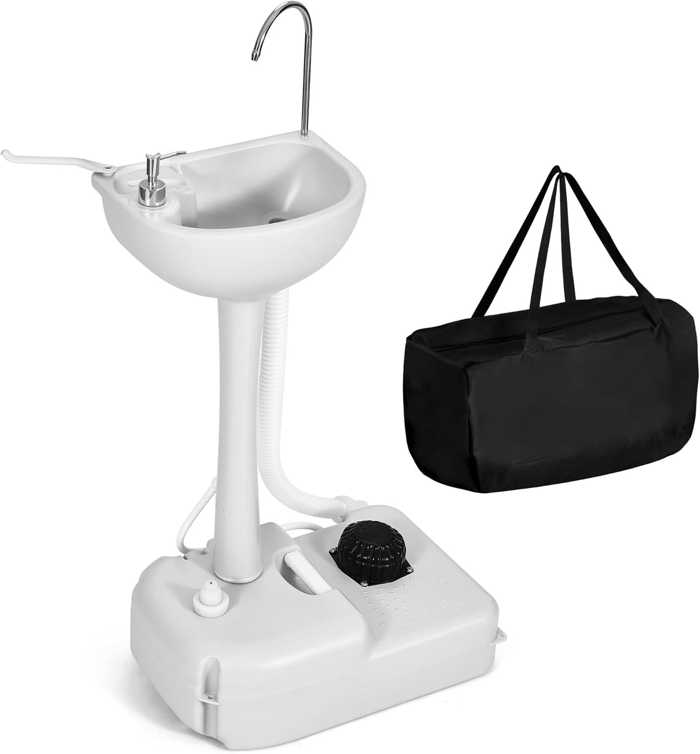 YITAHOME Portable Sink Camping Hand Washing Station with 17 L Wash White