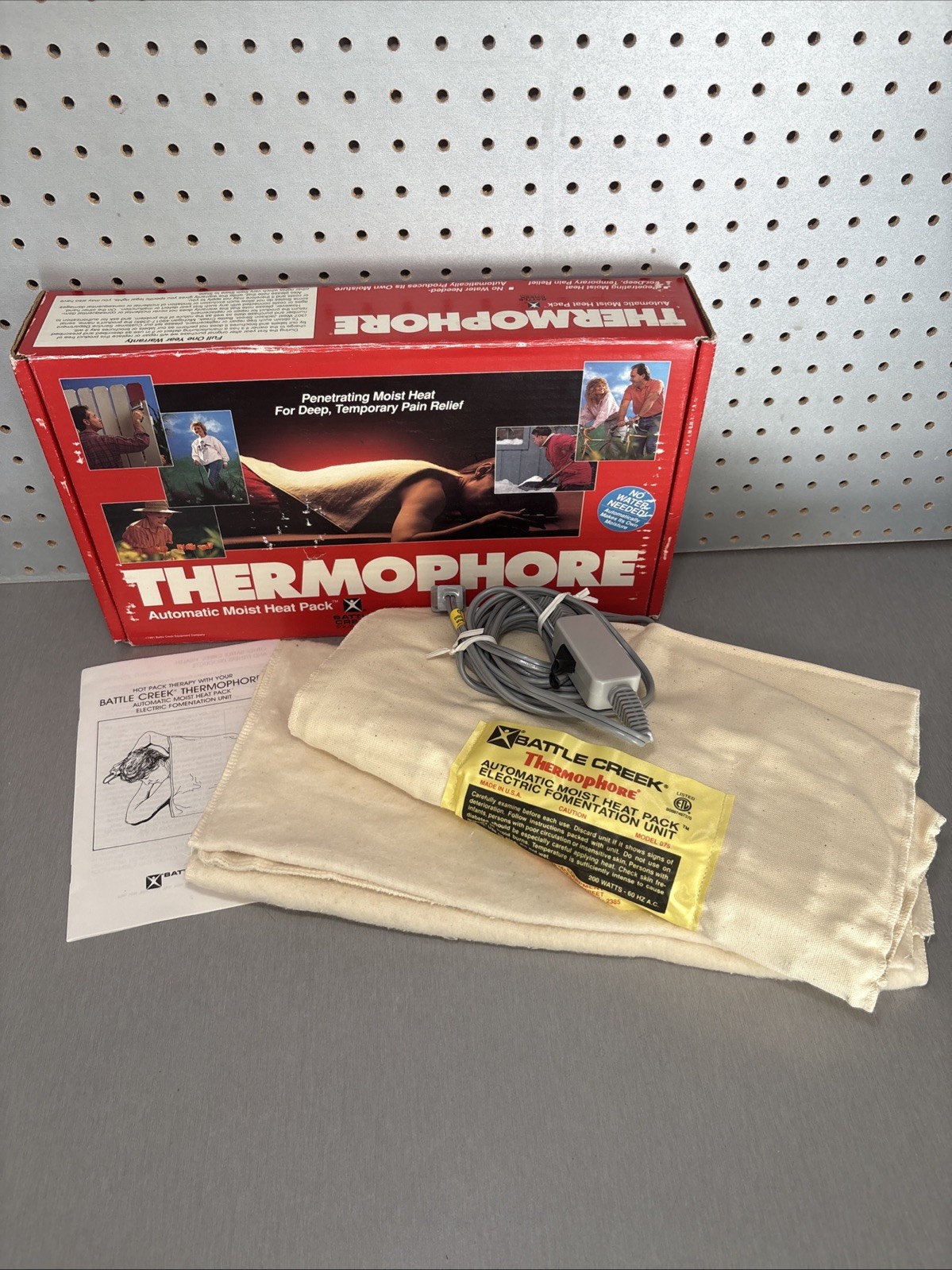 Battle Creek Thermophore Automatic Moist Heat Pack Pad 075 27.5 x 14 Vintage 80s