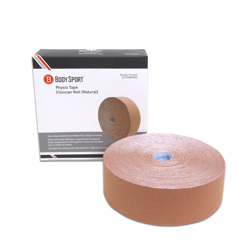 Body Sport Physio Tape Clinician Roll 2″ x 33.5 Yard – Natural Beige Color