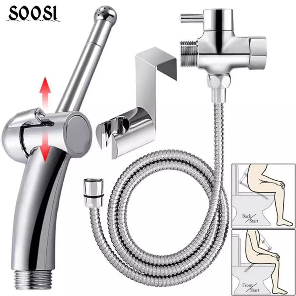 4PC Sprayer Cleansing Kit Vaginal Anal Colon Douche Enema System Colonic Washing