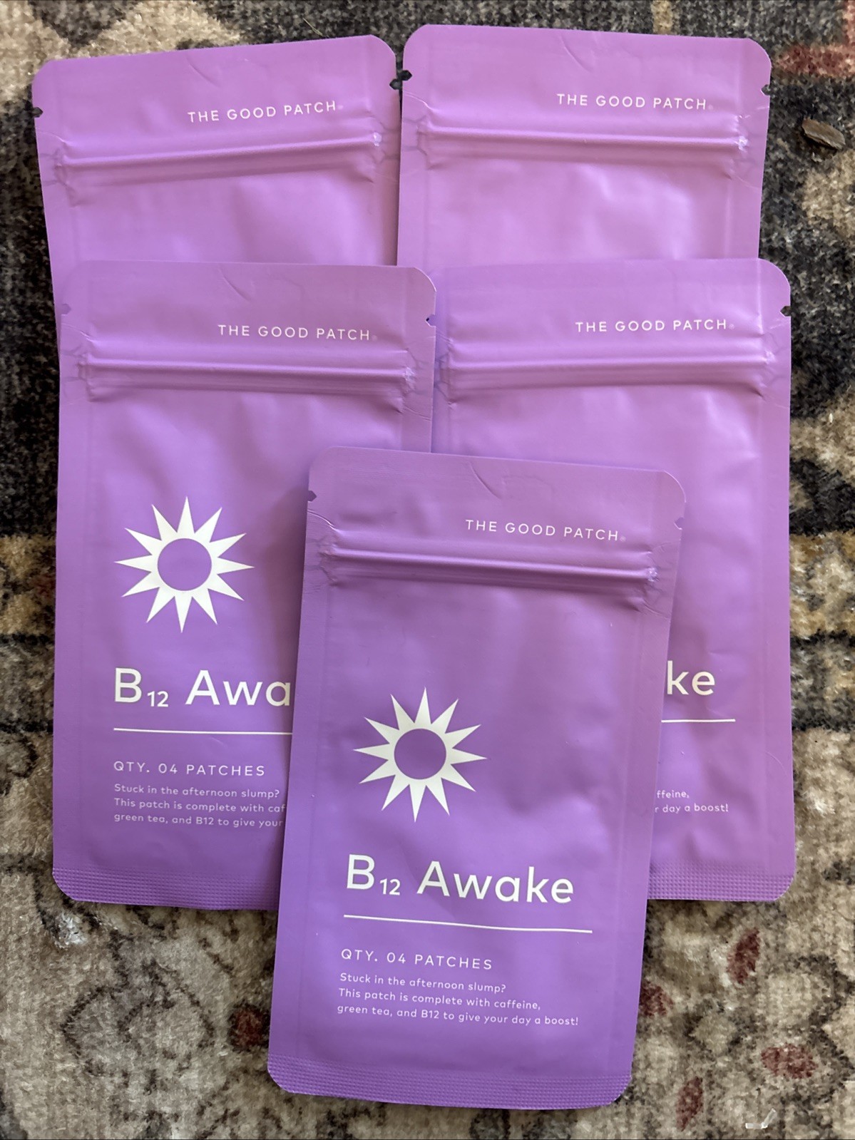 (5) The Good Patch – B12 Awake Give your day a Boost Energy, One Pack 4 Patches