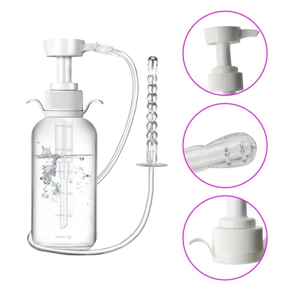 300 ml Reusable Vaginal Cleansing System Female Vaginal Rinse, Manual Cleanser