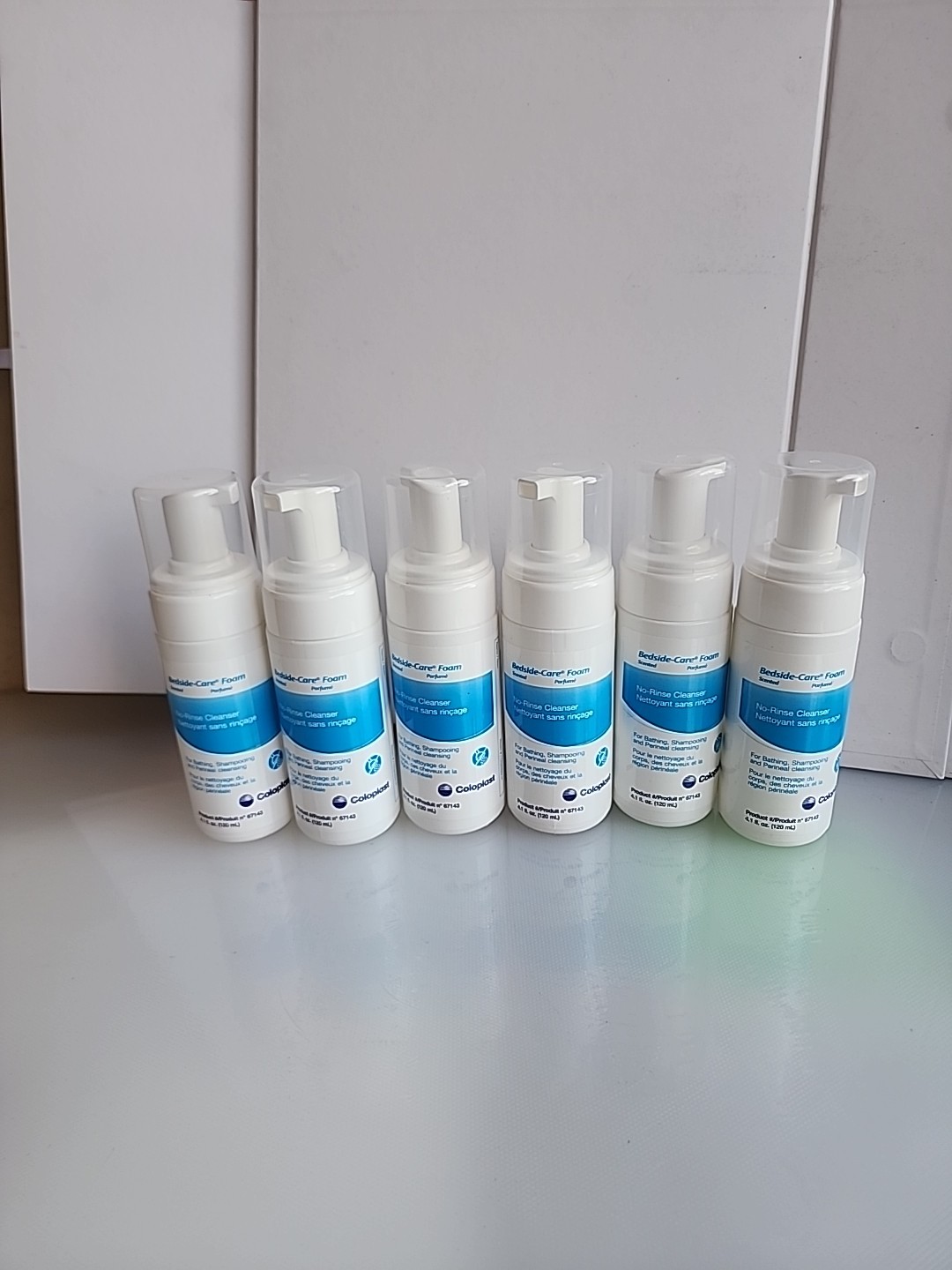 Coloplast Bedside-Care Foam Body Wash Shampoo and Cleanser Scented 4Oz 6pck
