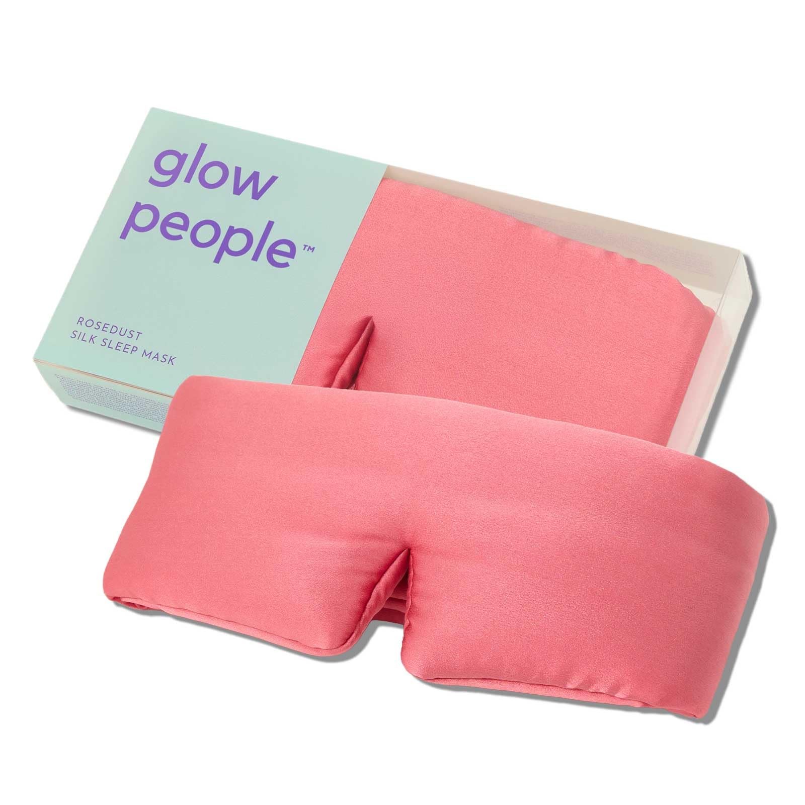 Sleep Mask 100% Mulberry Silk Adjustable Blackout Eye Rose Dust Glow People