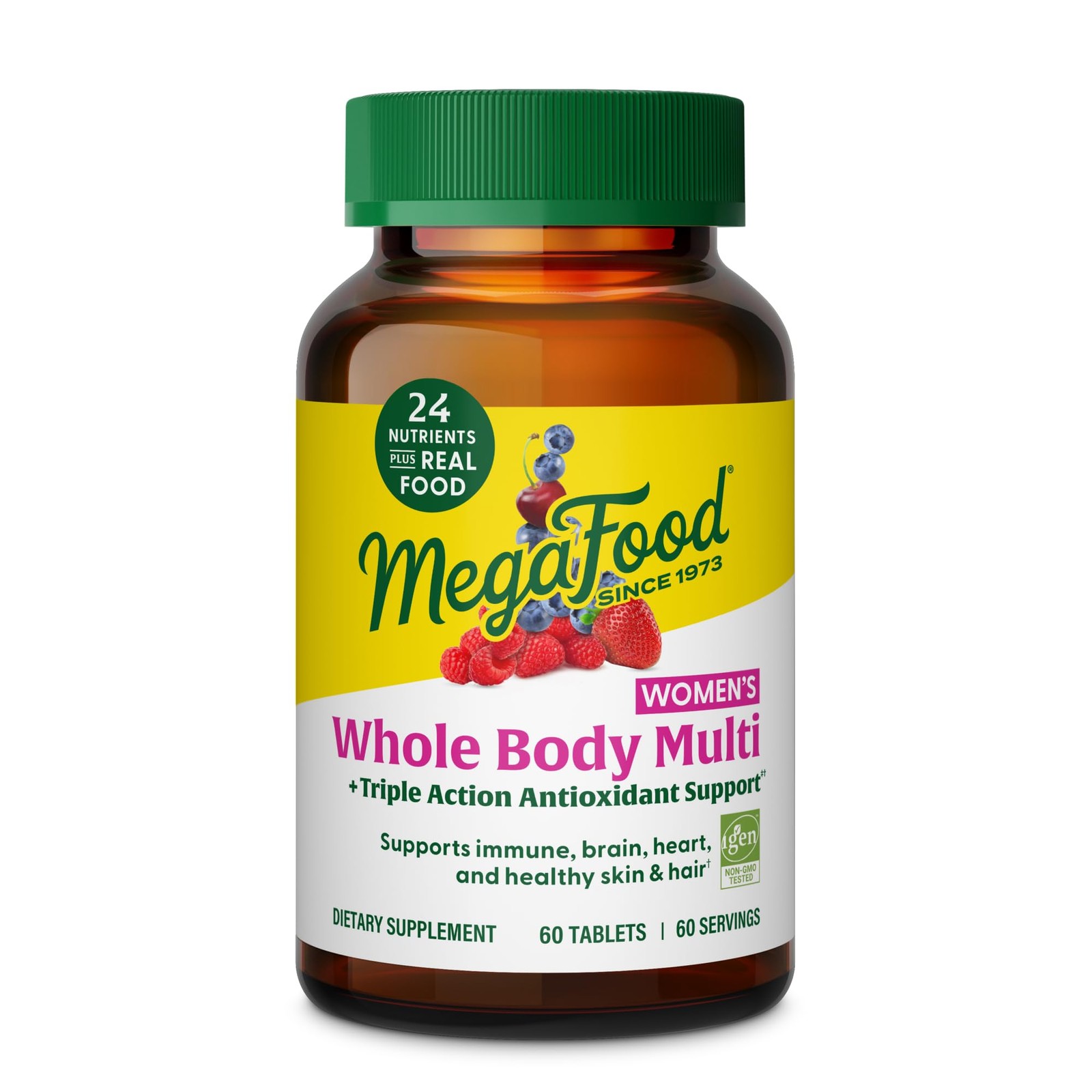 Multivitamin Women 60 Tablets Daily Energy Immune Support MegaFood Whole Body