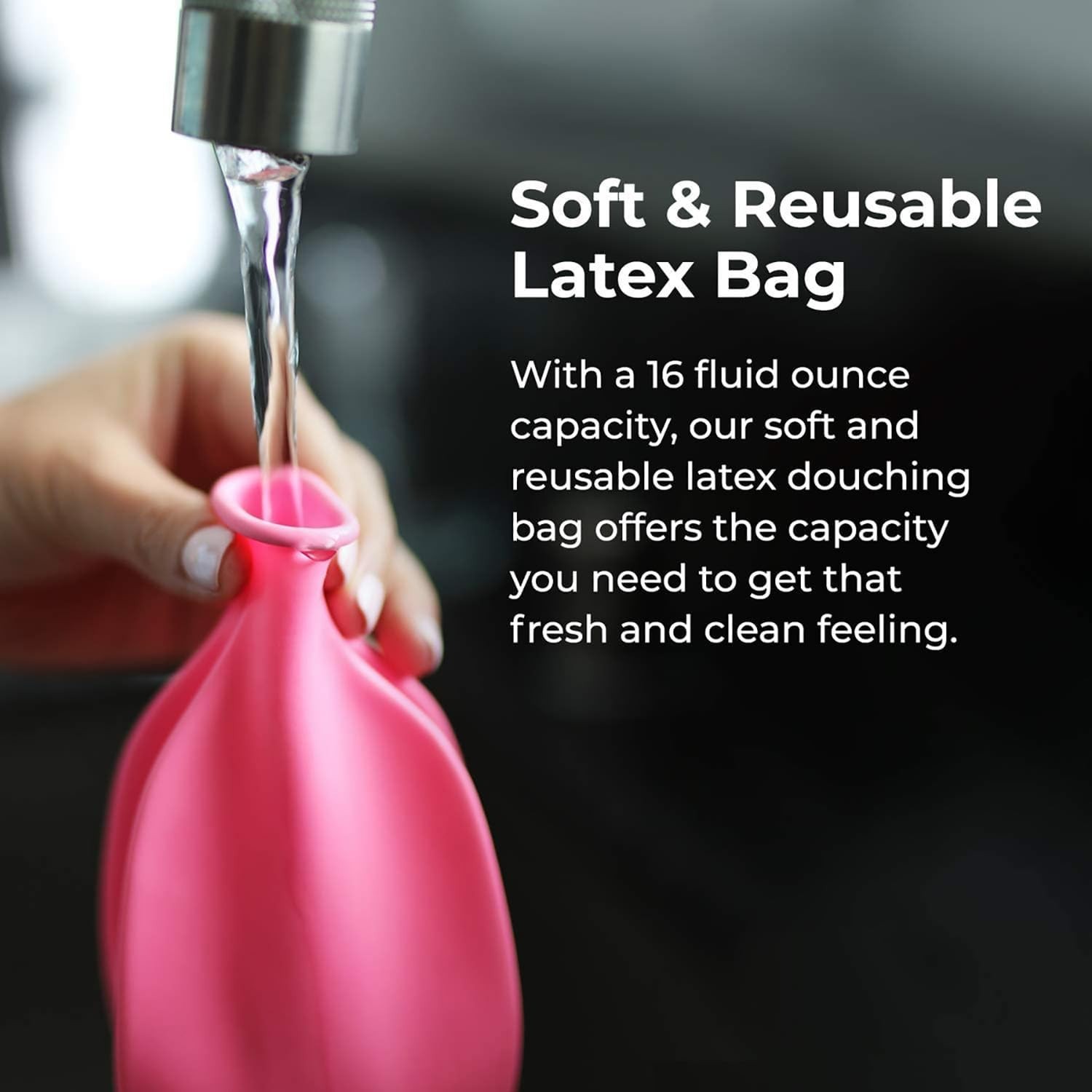 Portable 16 oz Douche Kit for Women, Leakproof & Convenient Personal Care