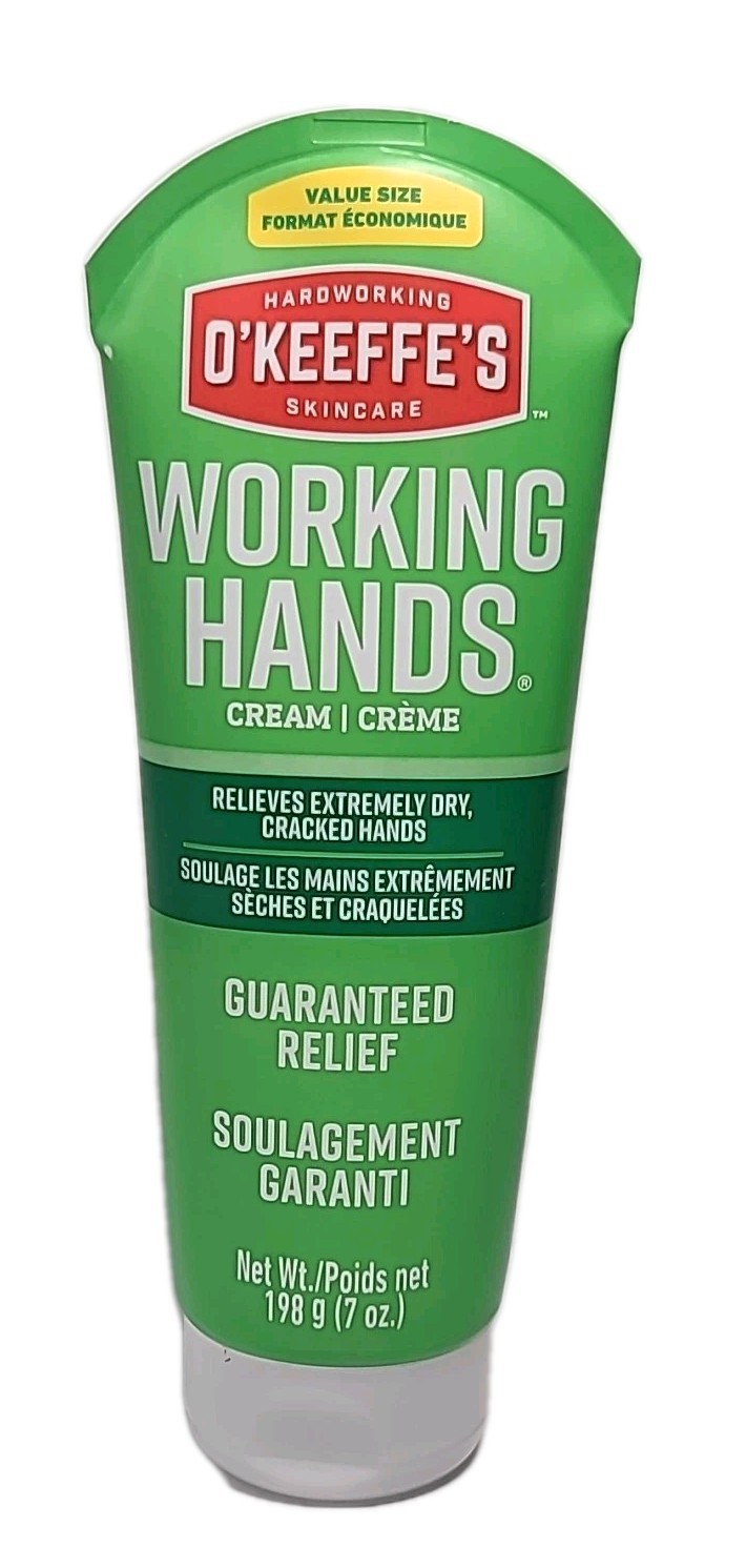 ( 1 ) O’Keeffe’s Working Hands HAND CREAM : 7 oz / 198 g TUBE ( GREEN )