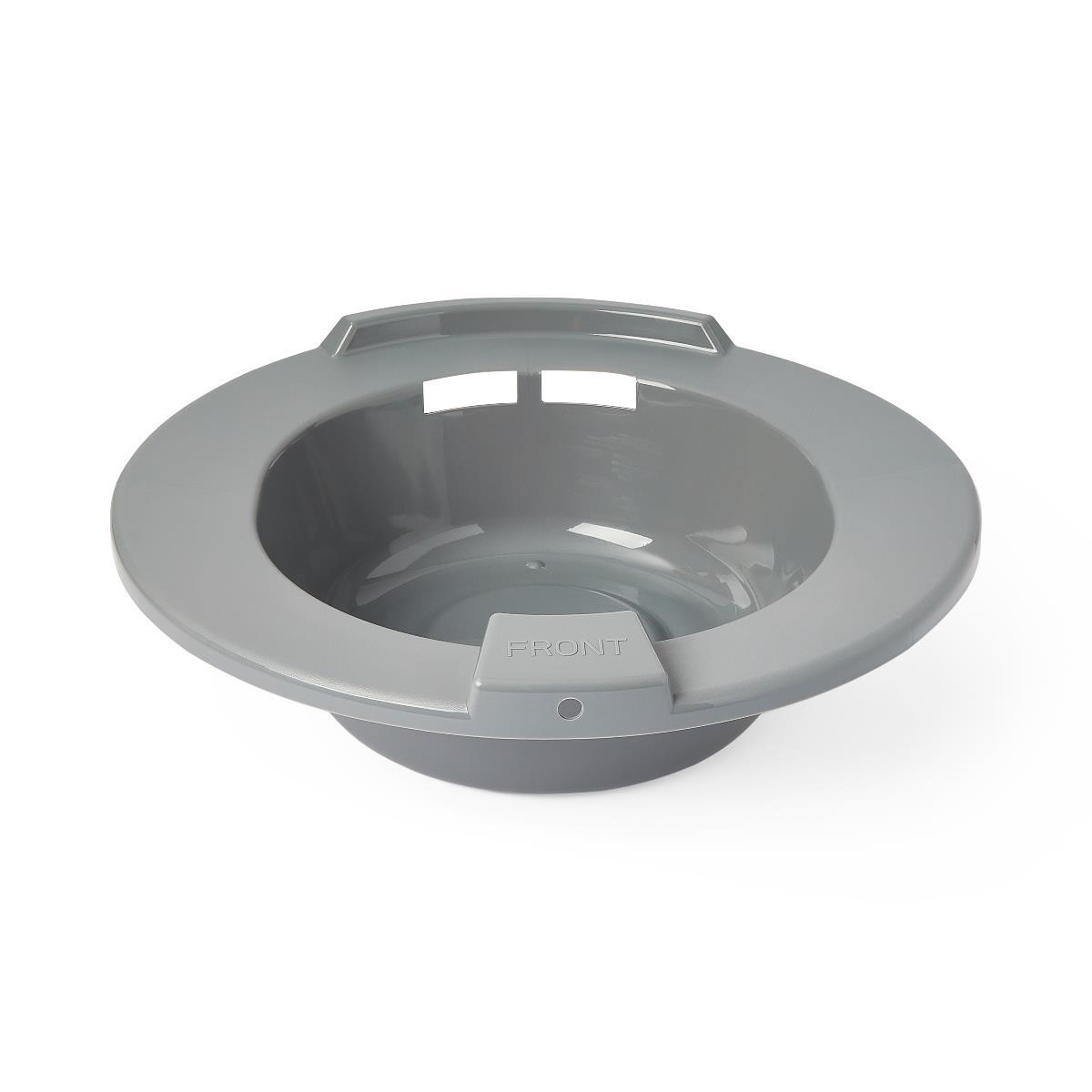 Medline Sitz Bath Round Graphite Plastic 2000mL Bag Graduated Printed Directions