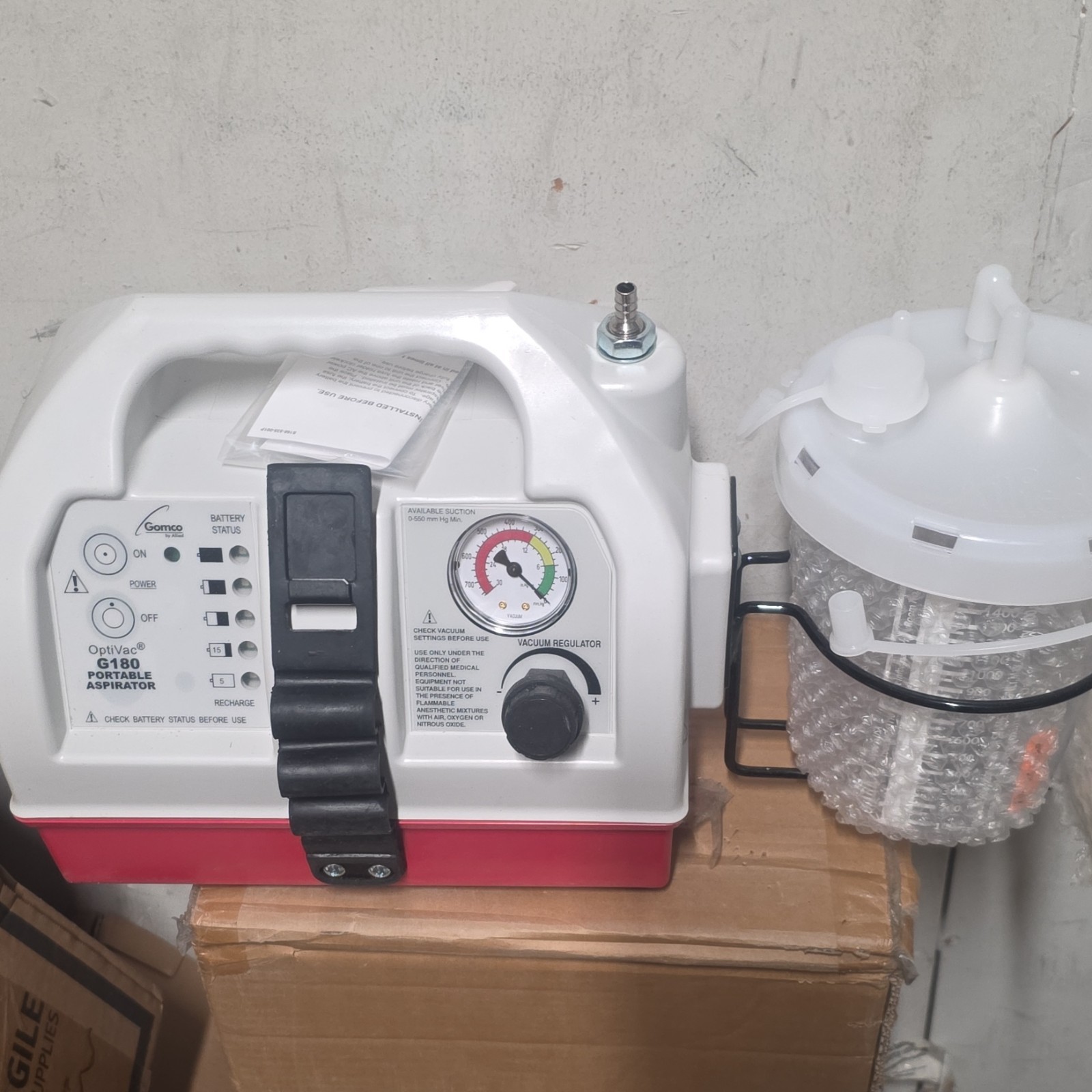 optivac suction aspirator portable ….allied medical llc G180