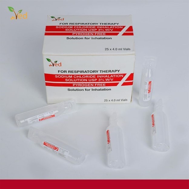 VED Hypertone Inhalation Salt Solution 3% Sodium Chloride (NaCl), 25 x 4.0ml Sin