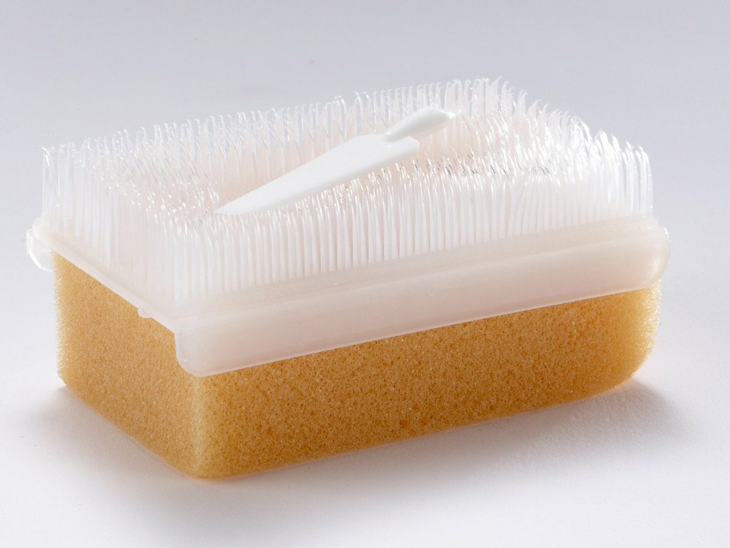 10 PC SCRUB-IN Scrub Brushes W Nail Cleaner , DRY