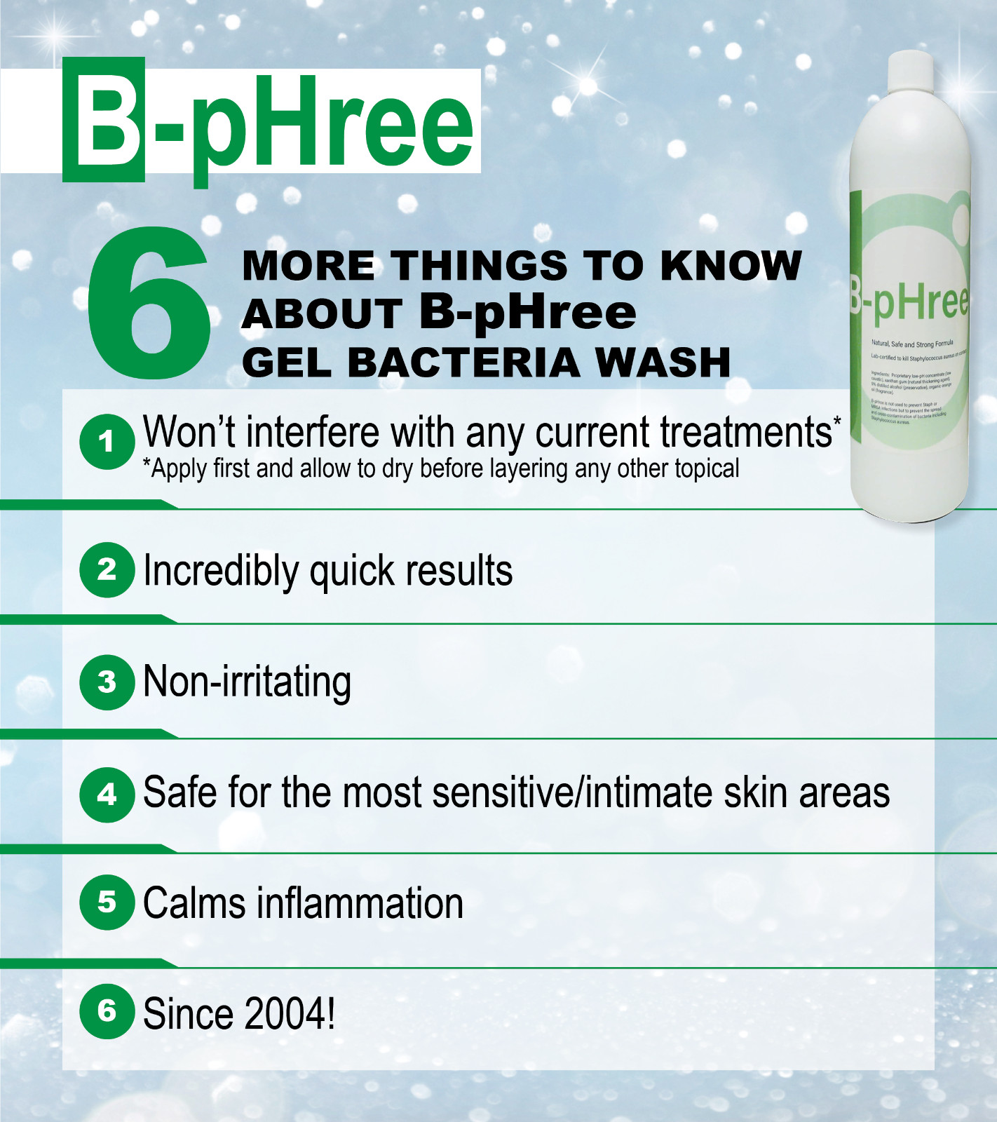 B-pHree 16oz – Remove bacteria from the skin, face, and scalp- Free Shipping