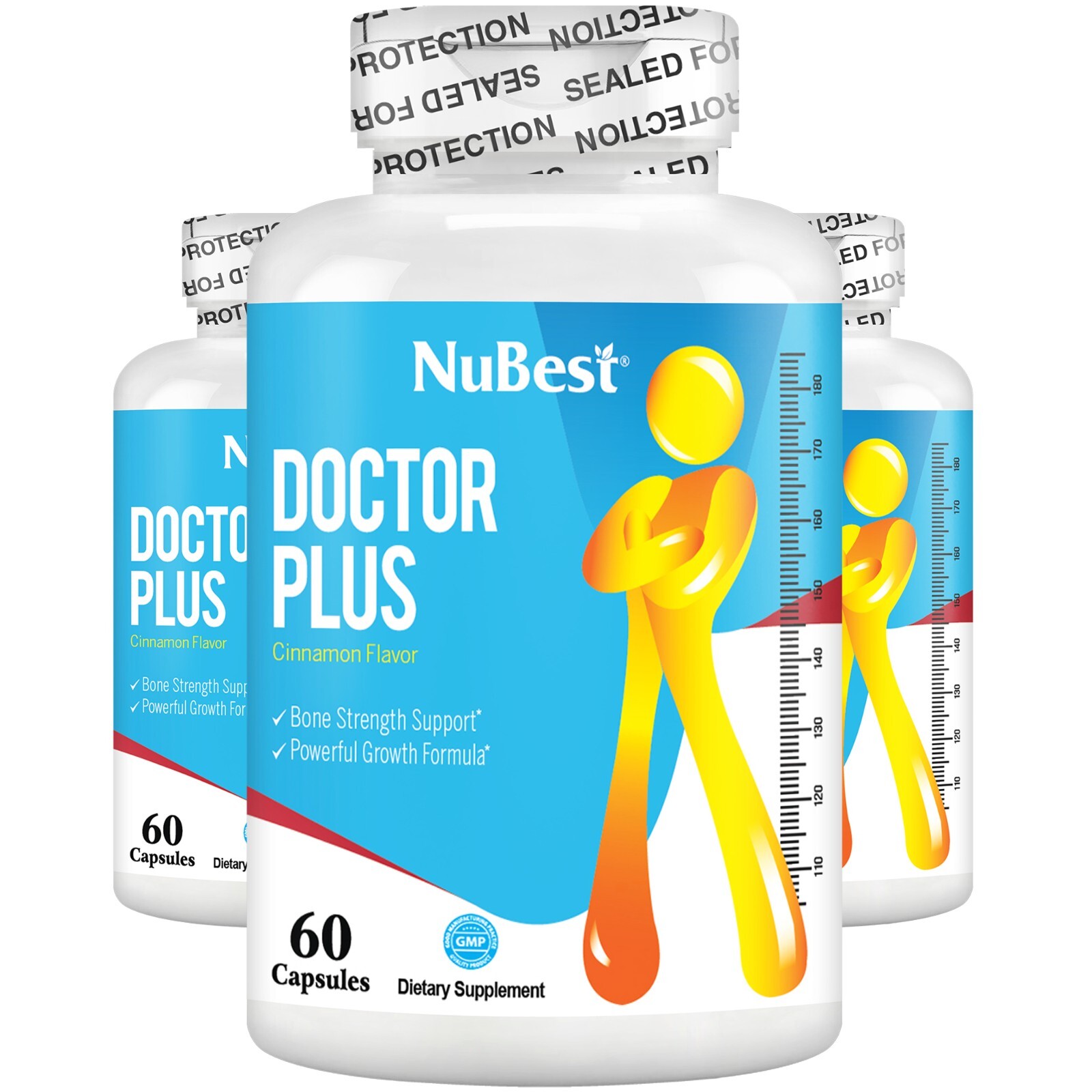 Doctor Plus – Bone Strength, Height Growth Supplement for Age 10+ – Pack 3