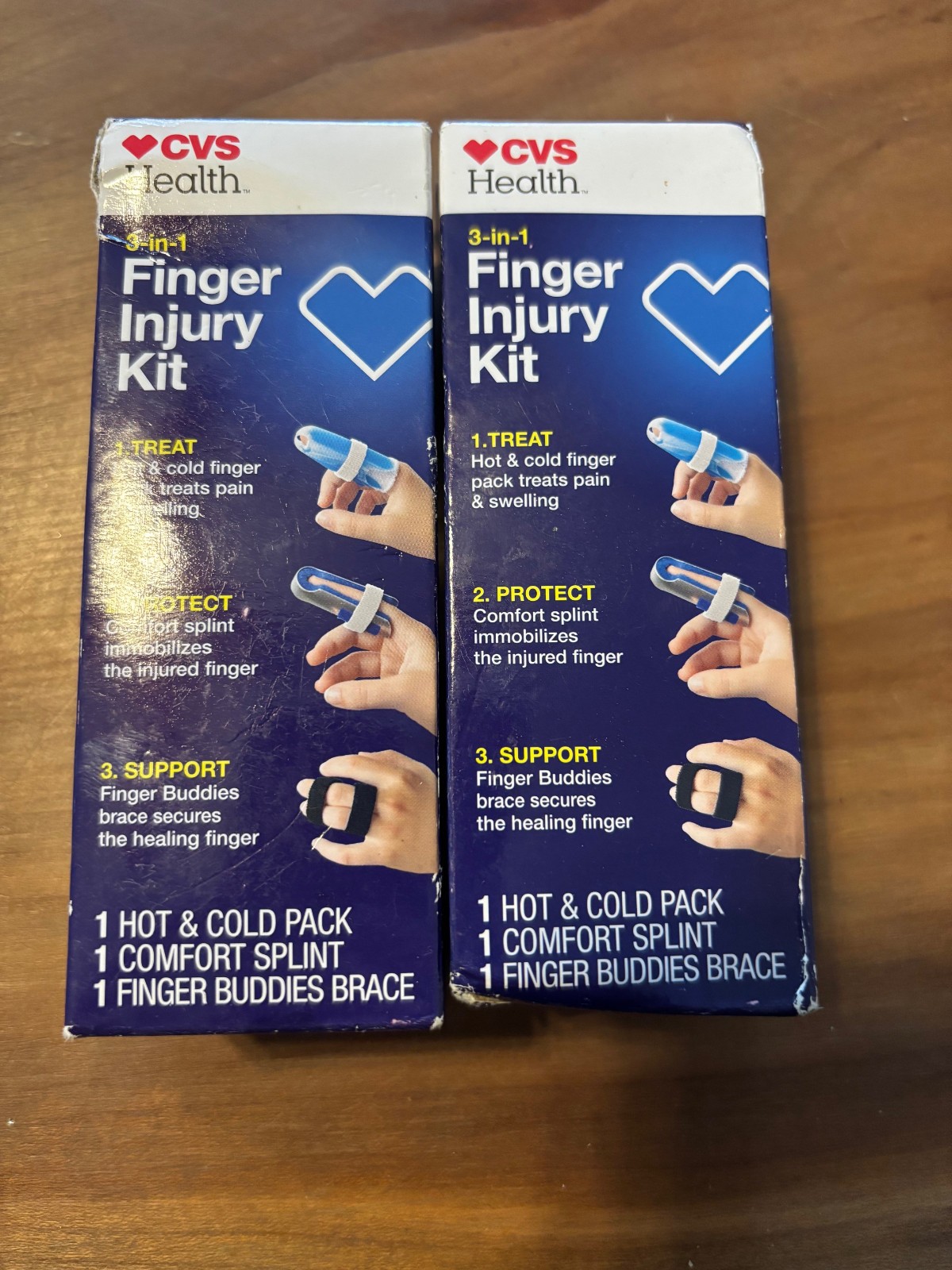 2 PK Health Finger Injury Kit Treat Protect & Support