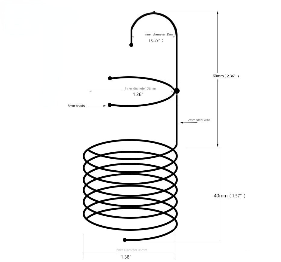 7 Ring Head Glans Stopper Penis Ring/plug with Balls Stainless Steel