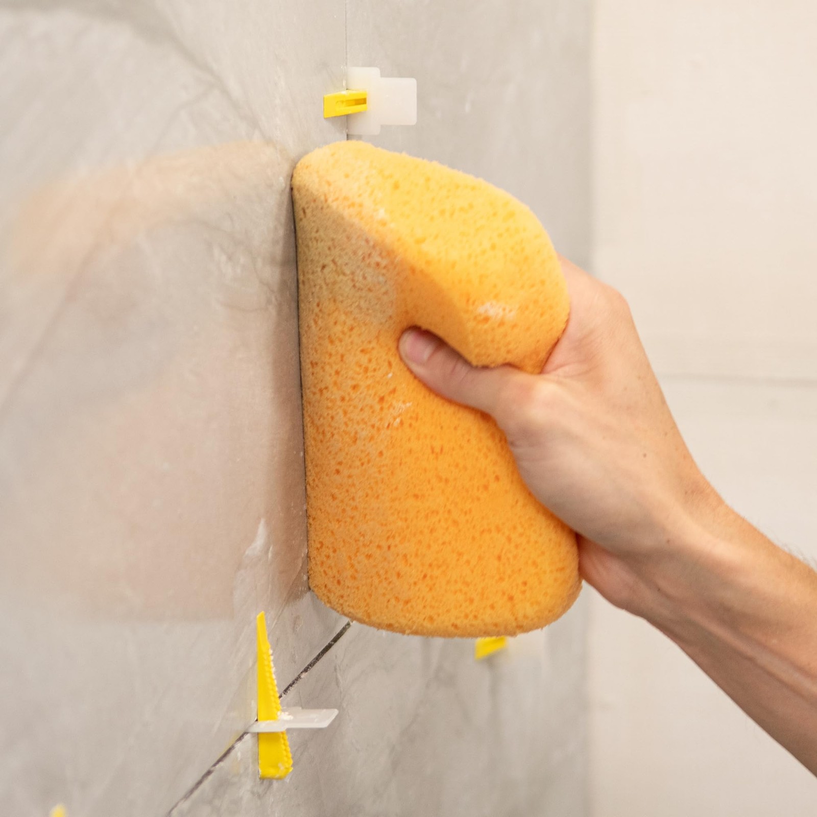 Grouting Cleaning Sponge 7.5×5.5 Inch X Large 6 Pack Yellow QEP 70005Q-6D 1.875
