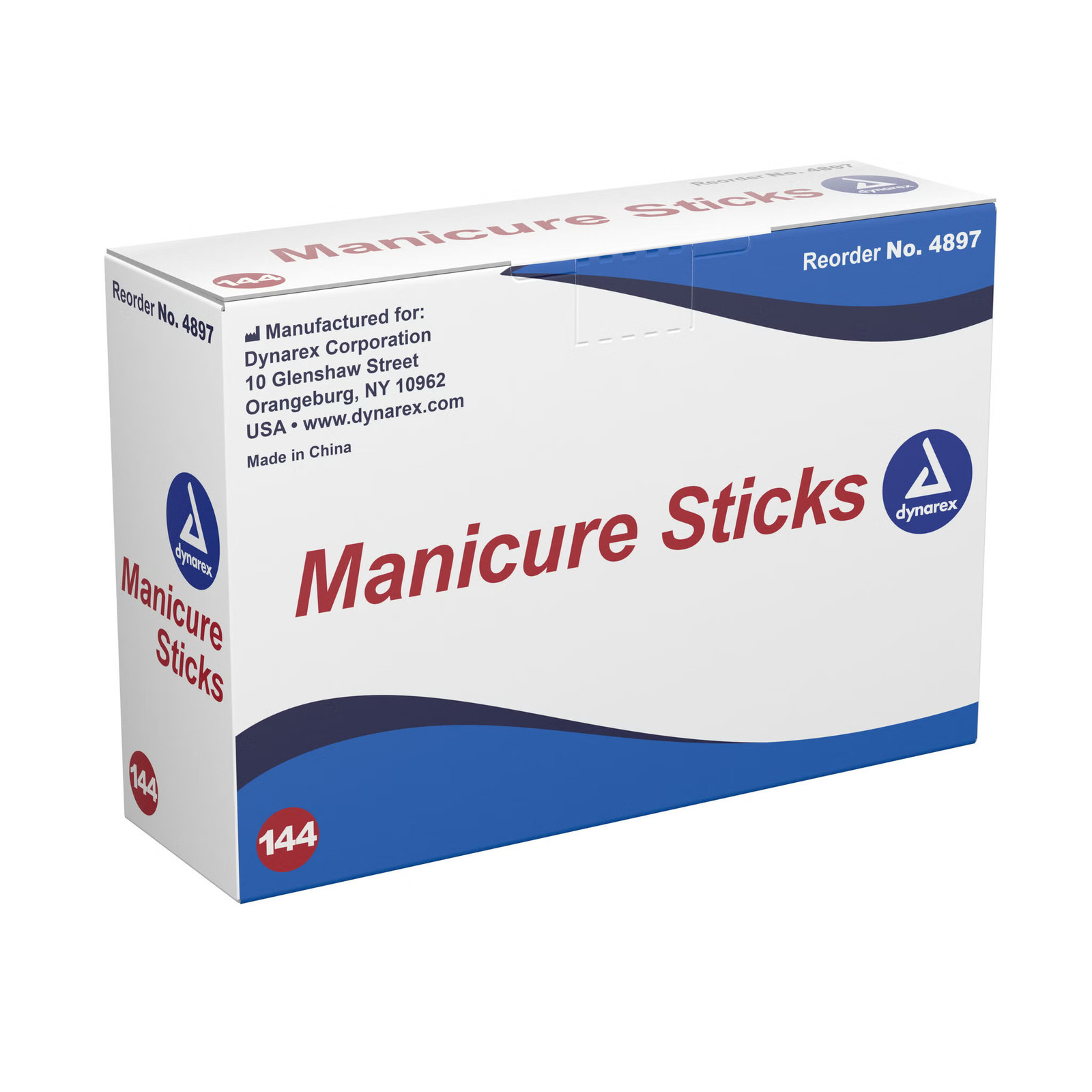 Dynarex Manicure Stick Wood 4897 144 Ct