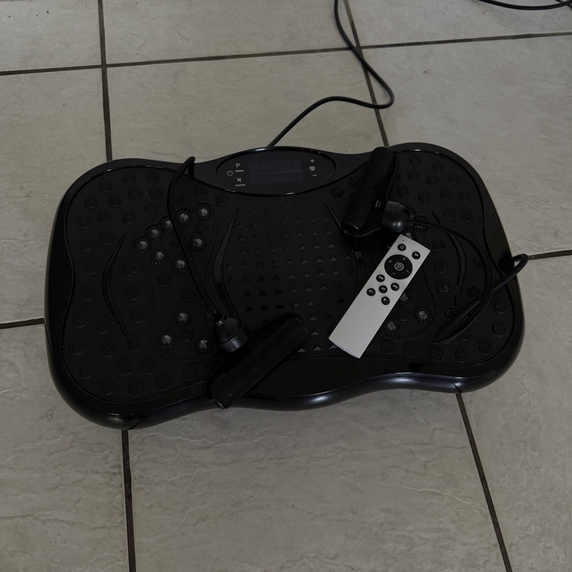 Vibration Plate, Corded Electric w/ Remote Control & Bands