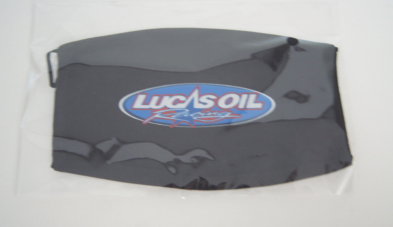 Lucas Oil Racing Black Face Mask Adult Universal Size Rectangle – New