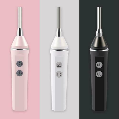 Ear Endoscope WIFI 3.9mm Focal 5MP Mouth Ear Scope Camera Black US Stock Health