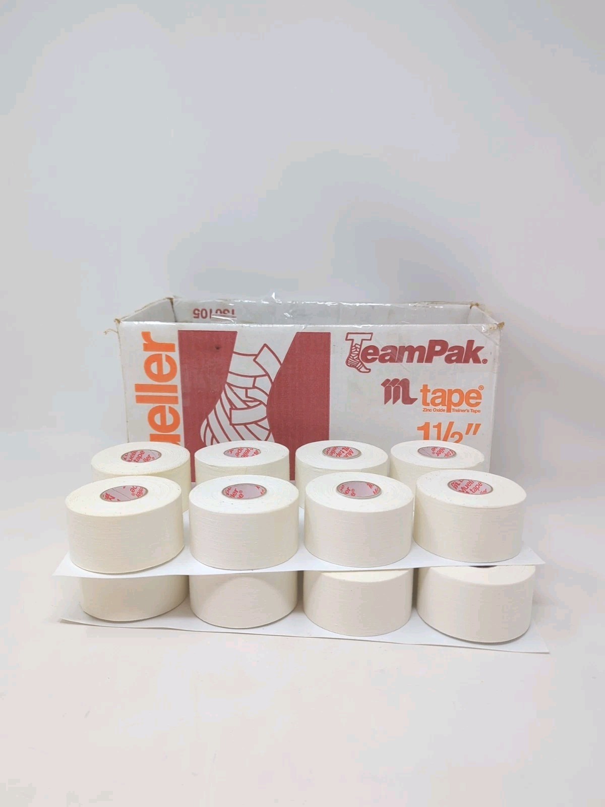 Mueller MTape Athletic Tape – White (1.5″ x 15 yds – 16 Rolls)