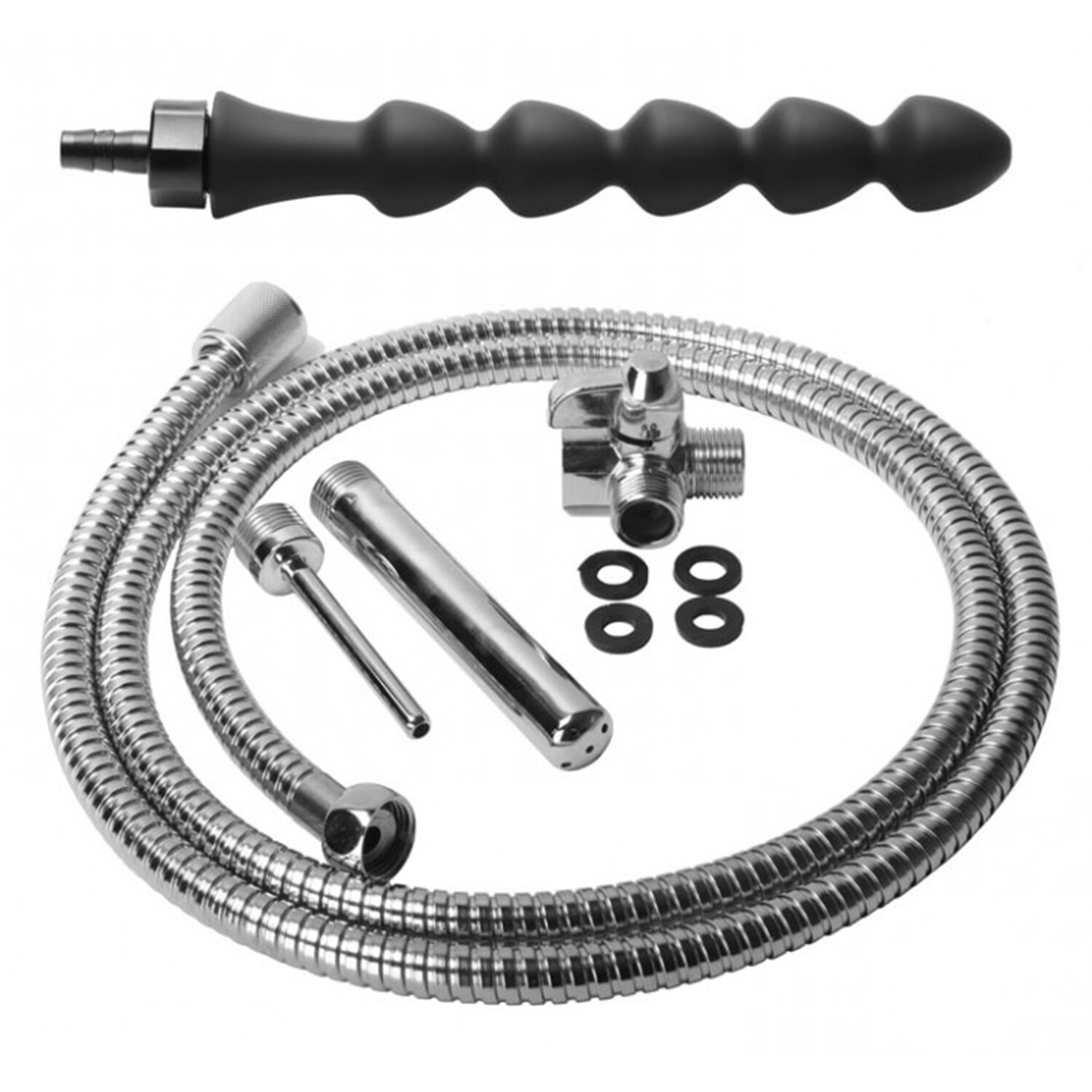 CleanStream Easy Flow Enema Cleansing Kit with Silicone Anal Shower Attachment