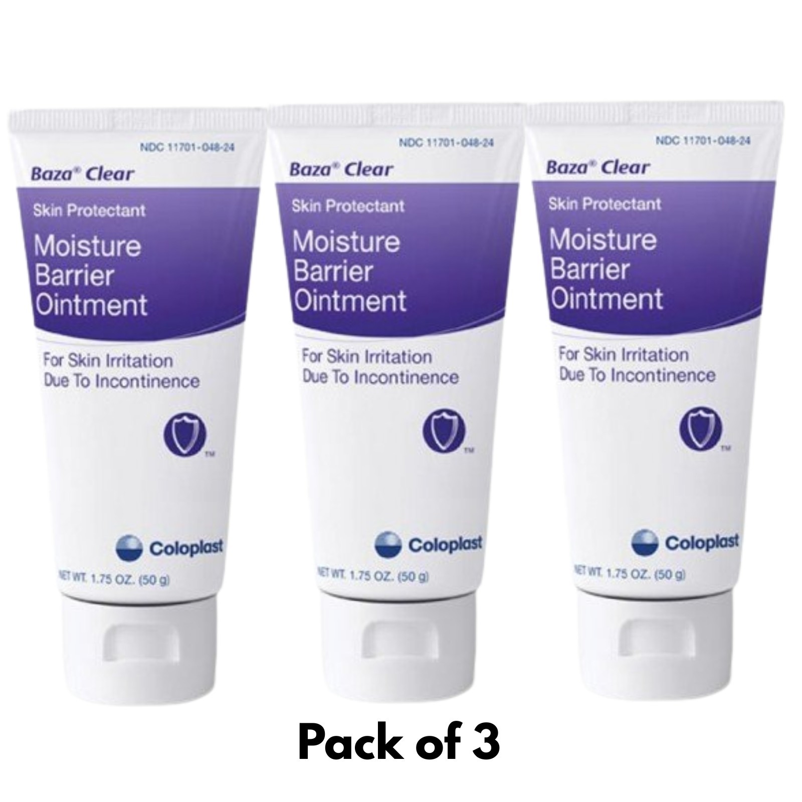 Coloplast Baza Clear Skin Protectant Scented Cream 1.75 oz Tubes 3 Count 1005