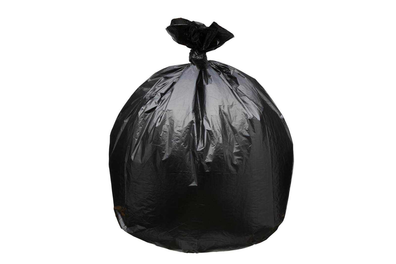 Garbage Bags 45 Gallon 40×46 1.5 Mil Black 10 Count Top Knot Trash Liner Bulk
