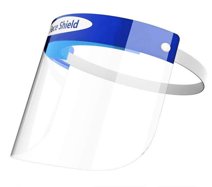 Full Face Transparent Reusable Adjustable Clear Face Shield Anti-Saliva Anti-Fog