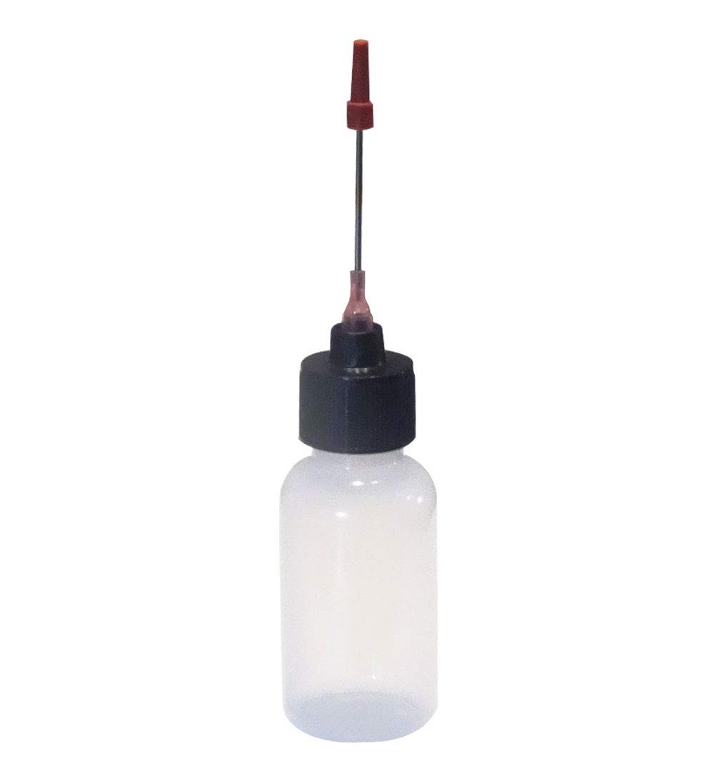 2 Pack 1 OZ Bottles with Stainless Needle Tip, Precision Tip Applicator Bottl…