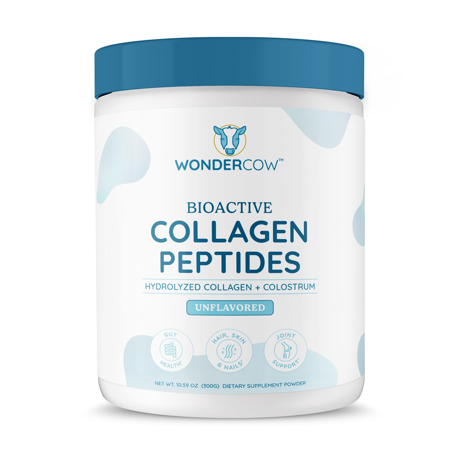 Collagen Peptides Powder Hydrolyzed Bone Grass Fed Type I III WONDERCOW w Bovine