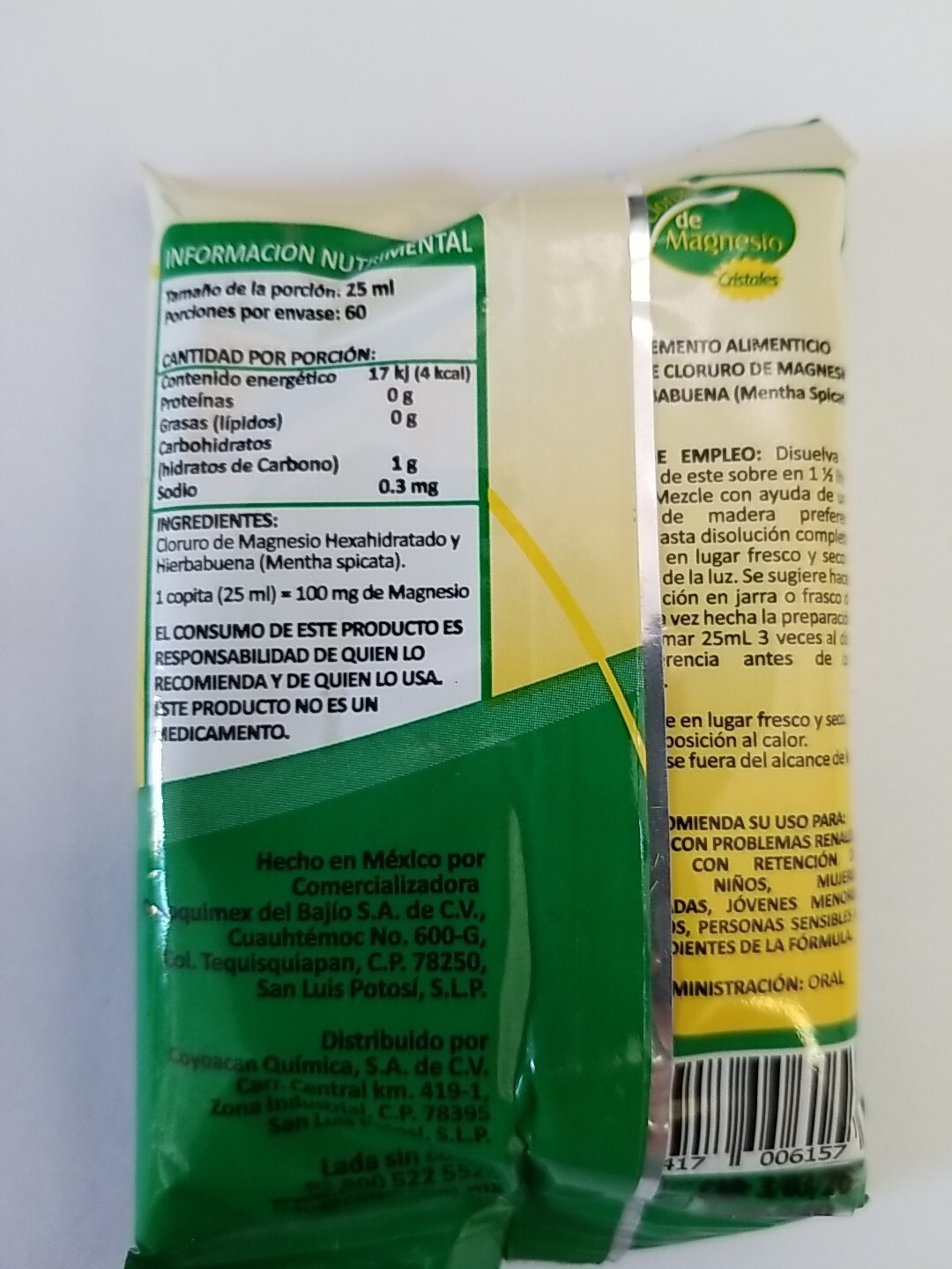 Magnesium Chloride 50g ( 10PK ) Cloruro de Magnesio 50g each ( Vida Magnesio )