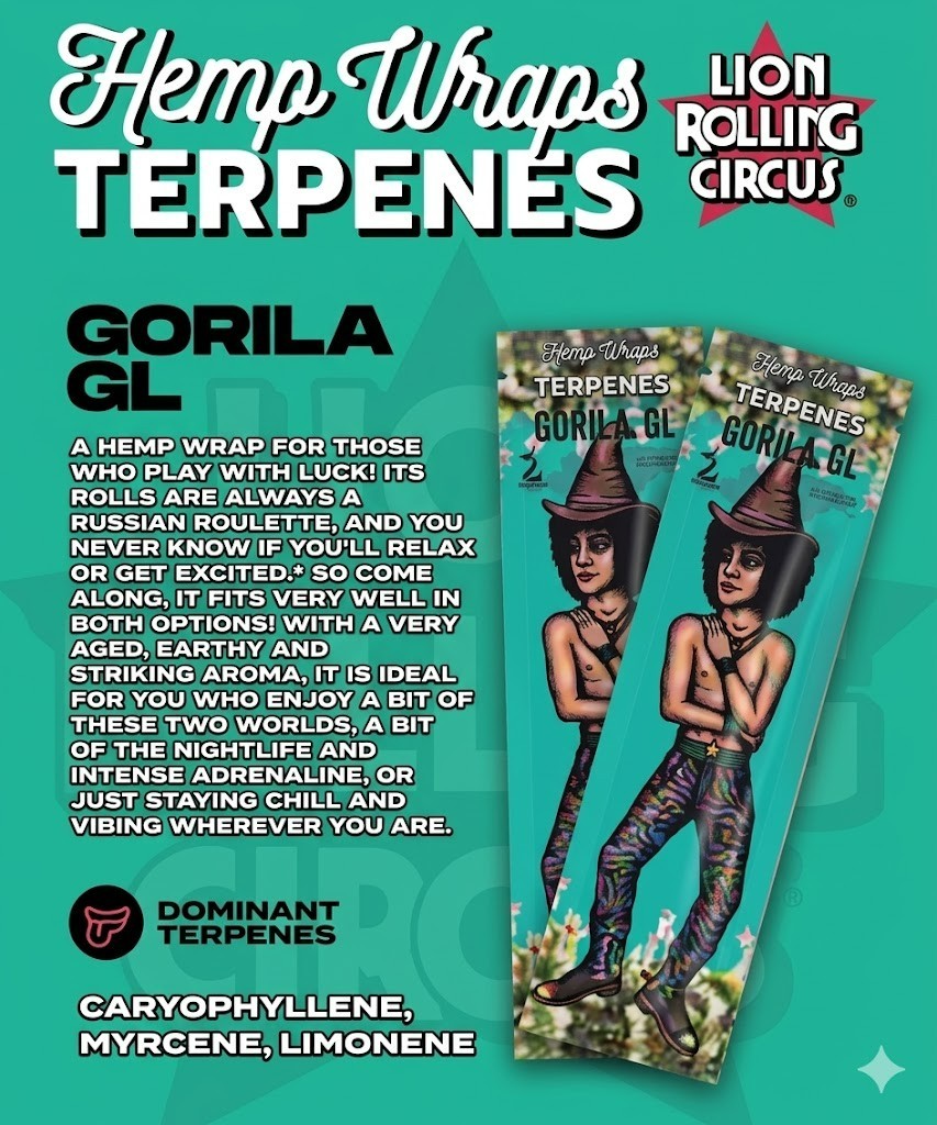 Lion Rolling Circus – PICK YOUR FLAVOR – Original & Terpenes Herbal Papers