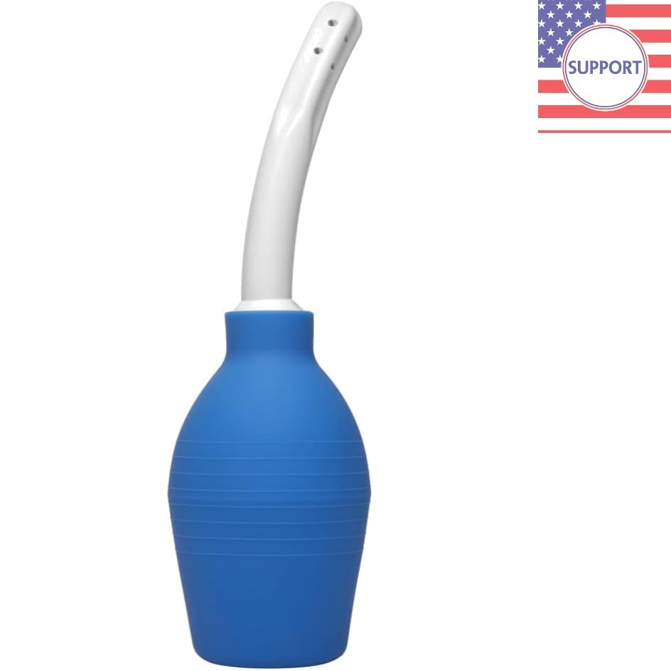 Blue Personal Cleansing Enema Bulb – 10 oz Capacity for Easy and Deep Cleaning