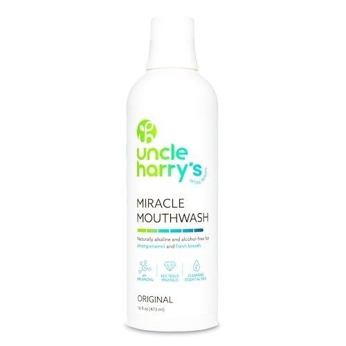 Mouthwash 16 fl oz pH Balanced Bad Breath Natural Alkalizing Uncle Harry s Adult