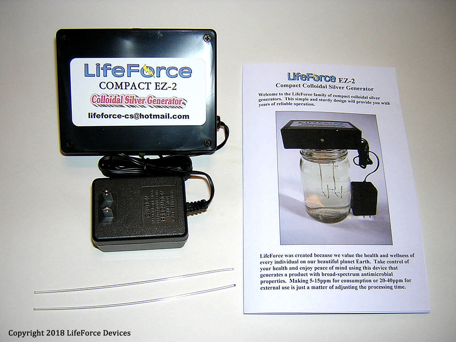 Compact EZ-2 Basic Colloidal Silver Generator Package by LifeForce Devices