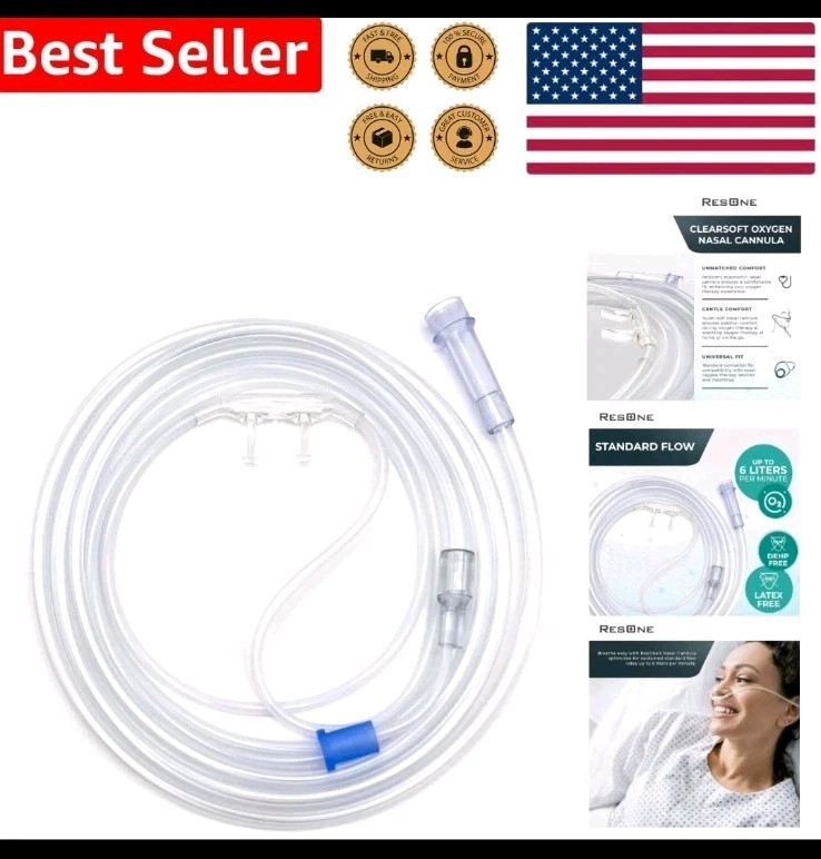 5pk Lot Soft Nasal Cannula inc 7 Ft Tubing Perfect for LongTerm Oxygen Patients