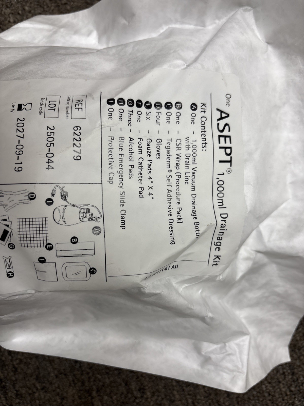 Adept 1000ml Drainage Kit 622279