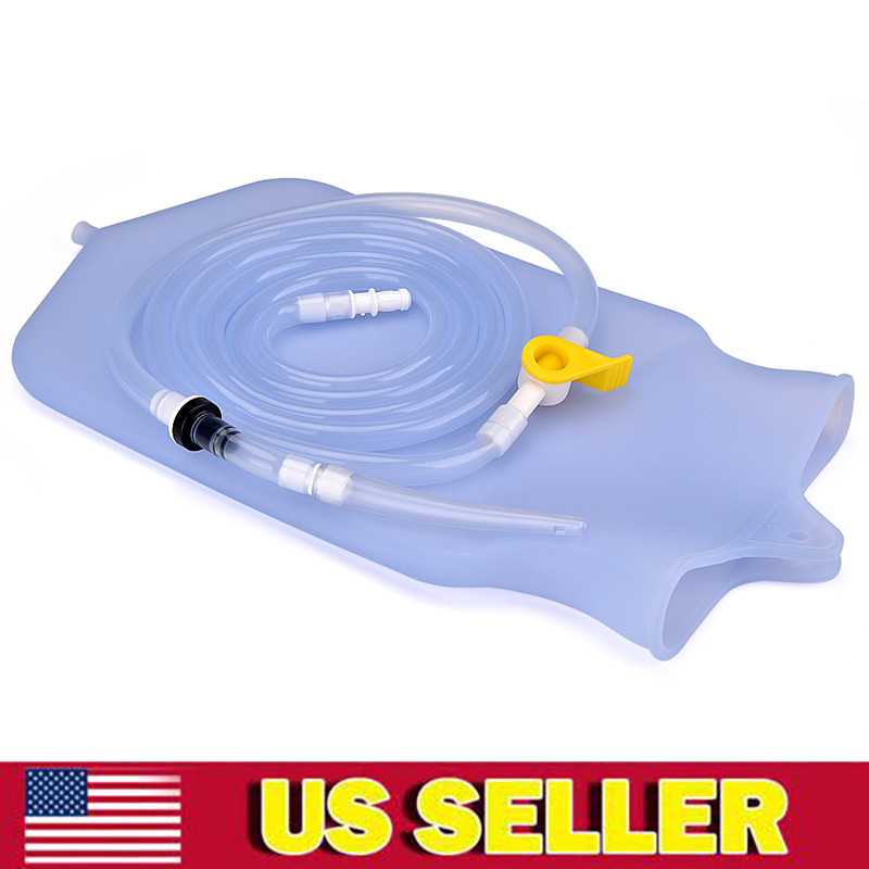 2L Enema Bag Kit – Silicone Reusable Detox Coffee Colon Cleanse Douche Bag Enema