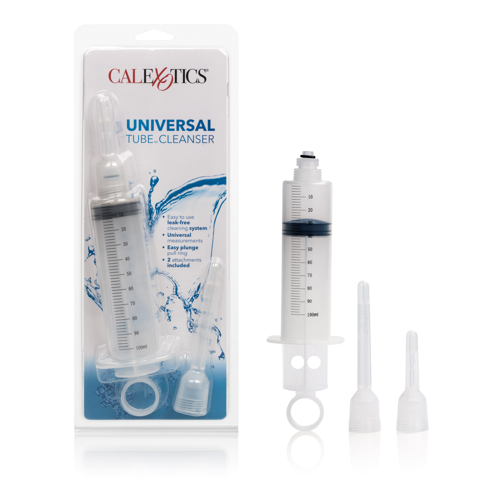 Universal Tube Cleanser Unisex Enema Douche Anal Vaginal Syringe w/ Attachments
