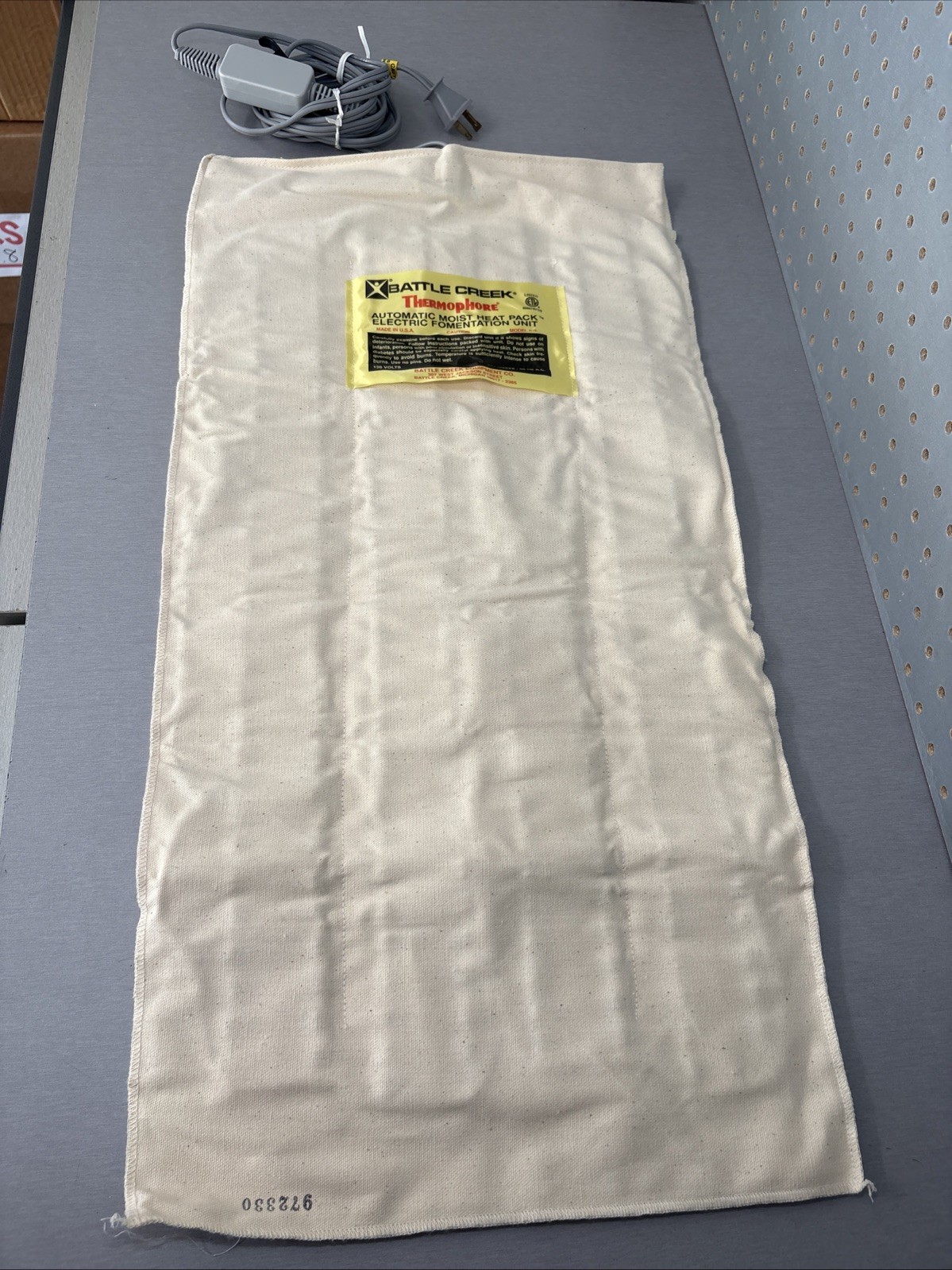 Battle Creek Thermophore Automatic Moist Heat Pack Pad 075 27.5 x 14 Vintage 80s
