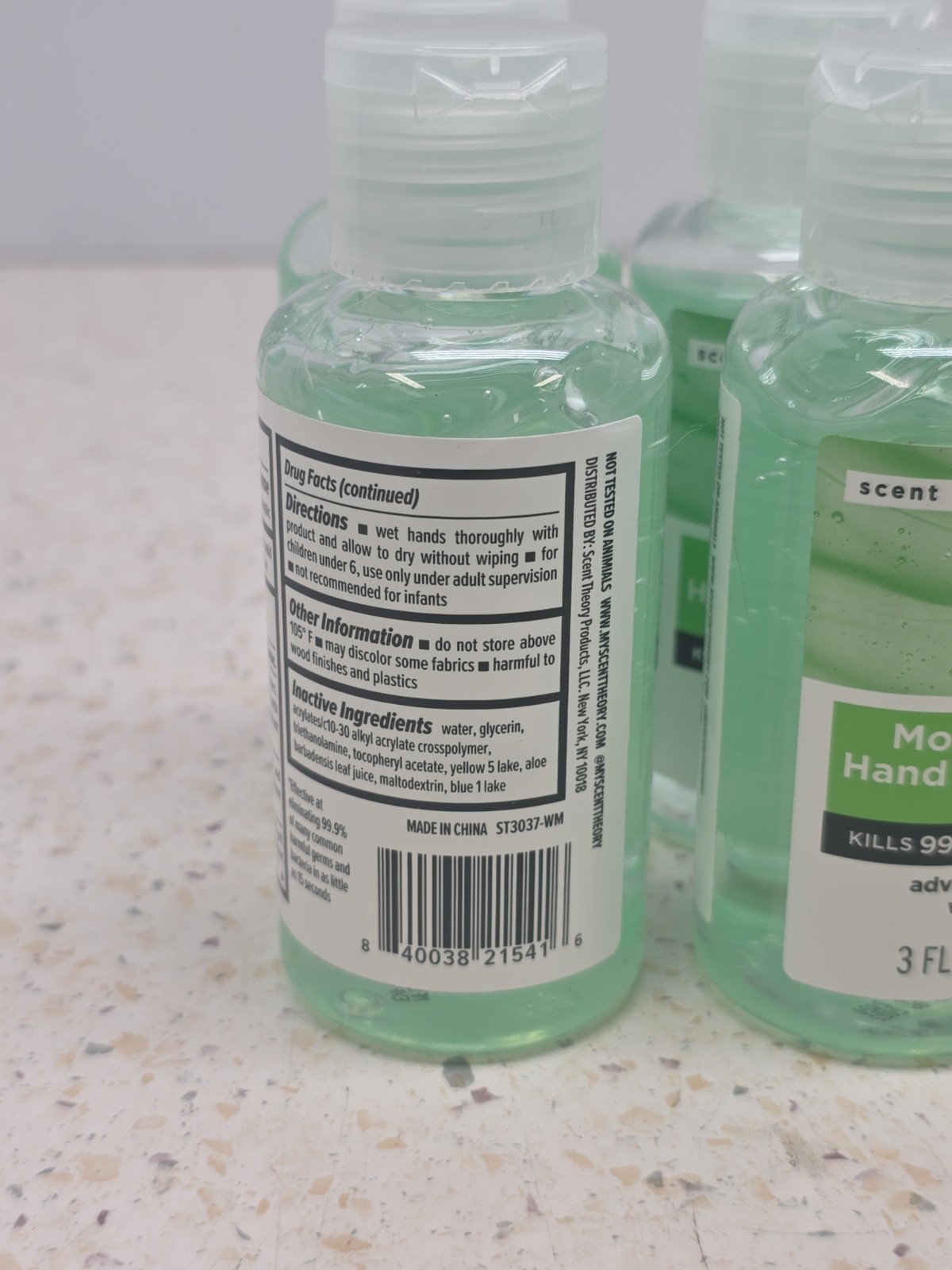 Scent Theory Keep Clean Hand Sanitizer w/ Aloe 3oz 89mL New -Lot Of 6 Bottles