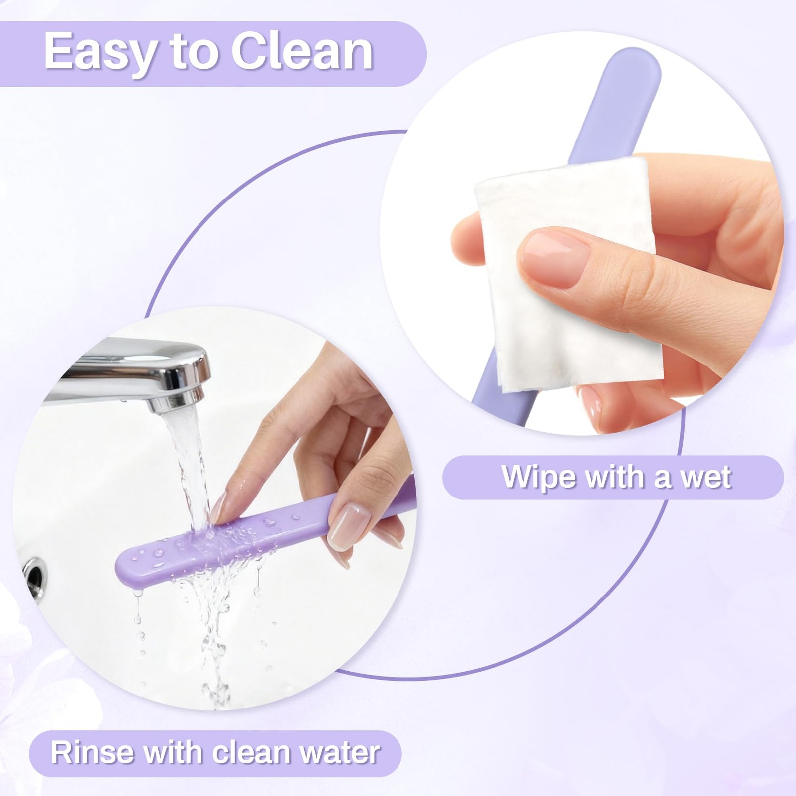 RAQEHO 3 Reusable Silicone Wax Spatula – Non-stick Wax Applicator Stir Sticks fo