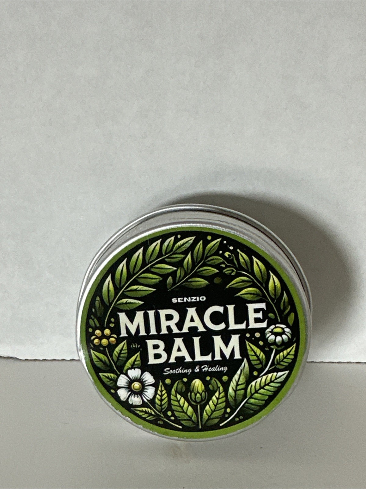 Senzio Tin of ”Miracle Balm”. Natural Ingredients for Soothing and Healing. New