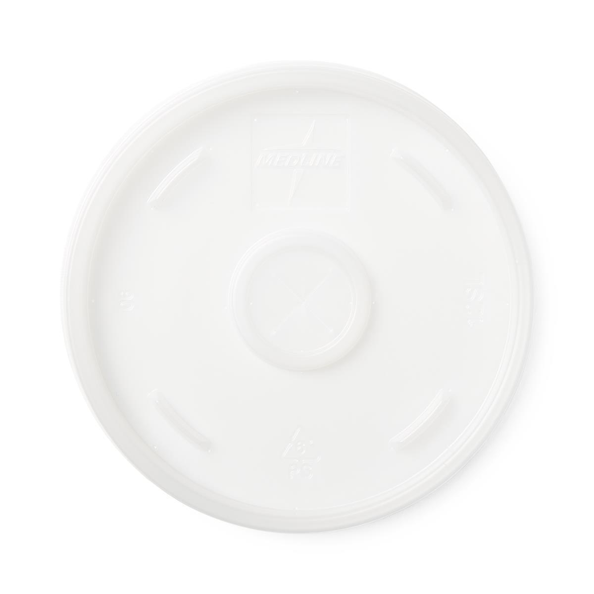Plastic Lids With Straw Slot For12-Oz. To 24-Oz. Foam Cups, Bag of 100