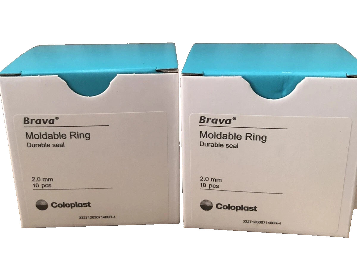 20 Coloplast Brava 120307 Moldable Ring Durable Seal (2 Boxes of 10) Exp 10/2026