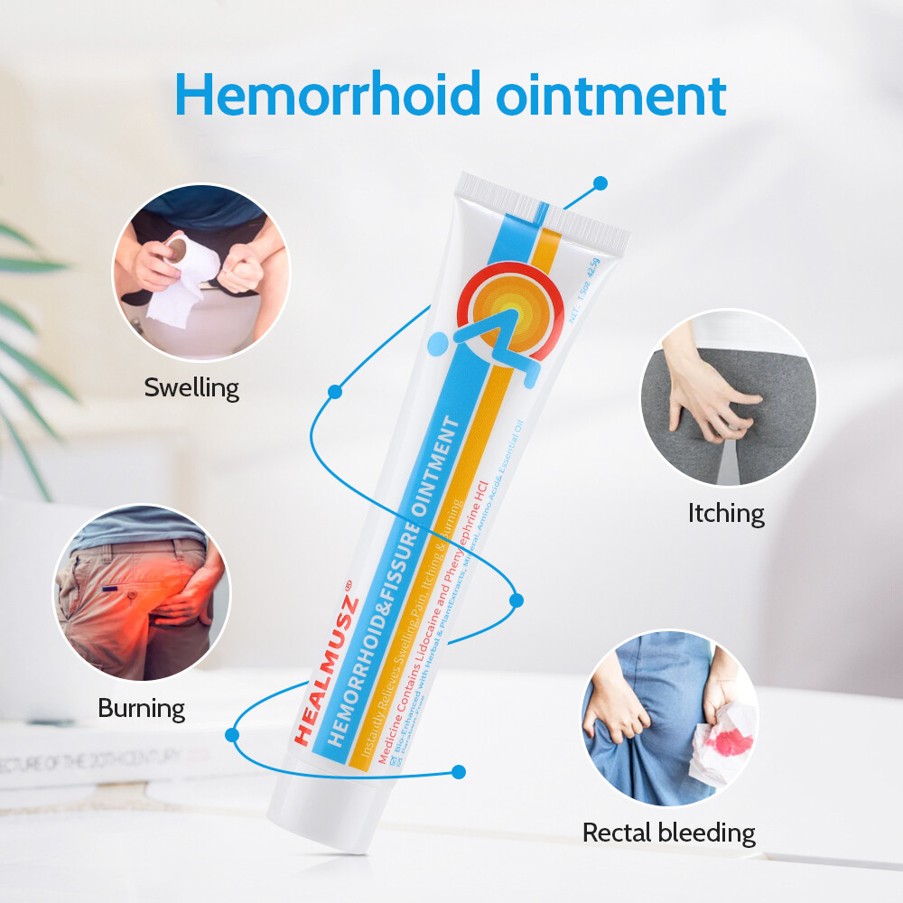 1~10X Hemorrhoids Remove Ointment Herbal Cream Relief Piles Pain Reduce Itching
